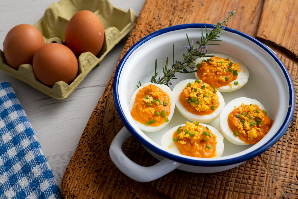 recetas huevos rellenos